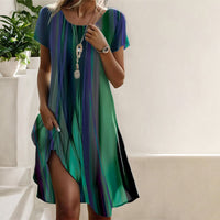 Genna - Casual Boho Gradient Dress