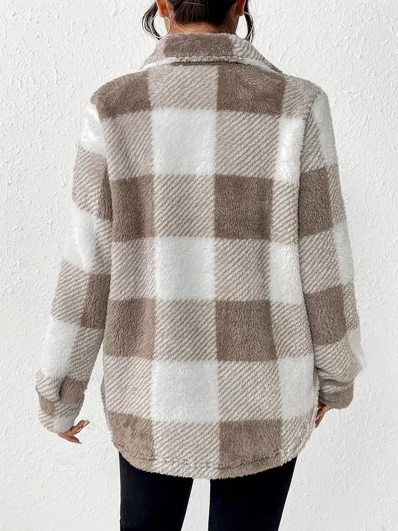 Emilia™ | Checked Autumn Jacket