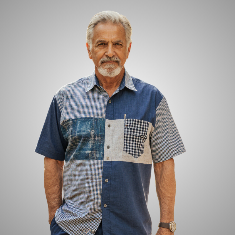Fredrik | Geometric Patchwork Shirt