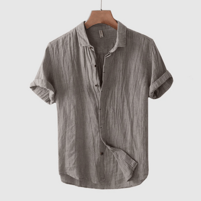 Einar | Short-Sleeve Linen Shirt