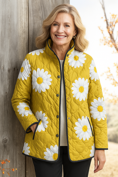 Elle | Charming Daisy Pattern Women's Jacket