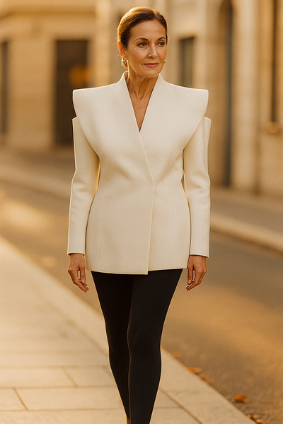 Valeria | Sculptural Shoulder Blazer