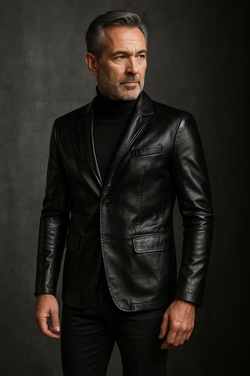 Business Casual Leather Jacket