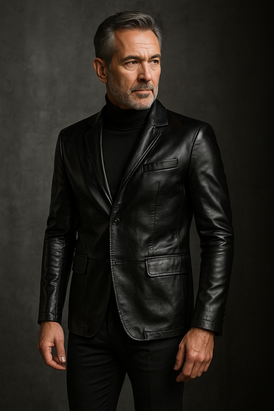 Business Casual Leather Jacket