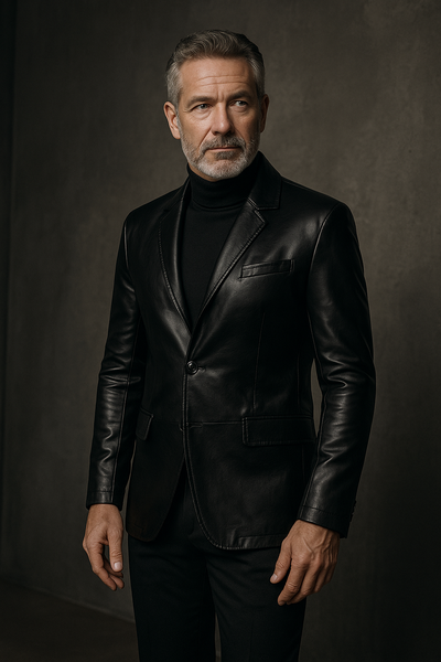 Business Casual Leather Jacket