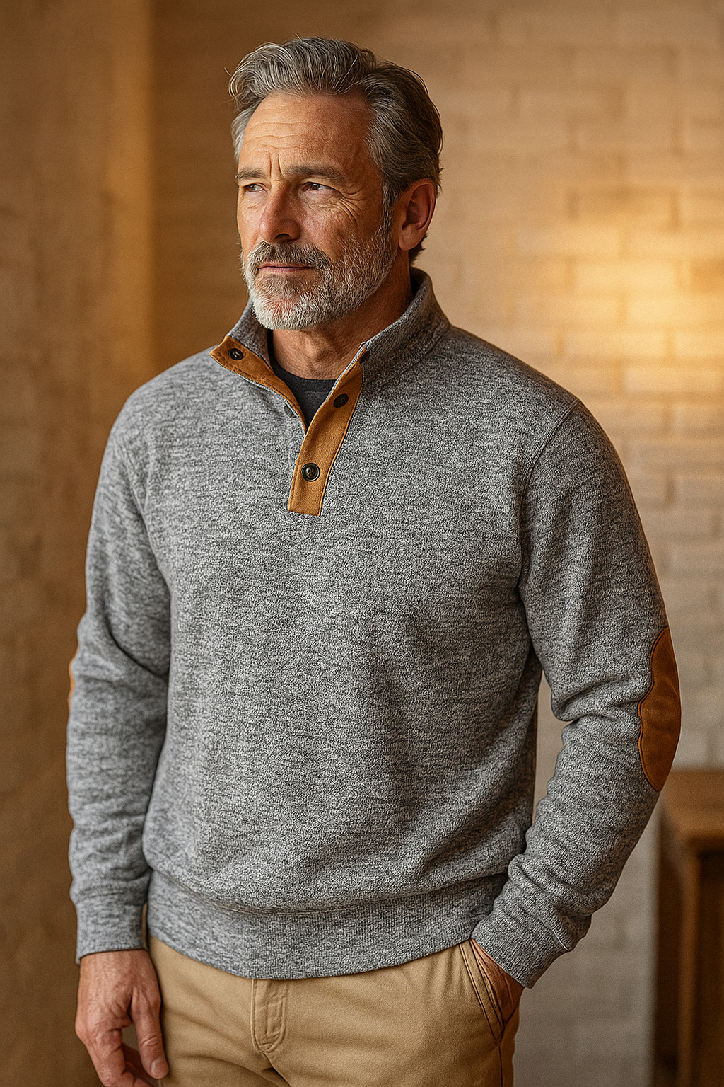 Harry - Sweater With Stand-Up Collar