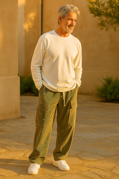 Haggar Straight Leg Corduroy Pants