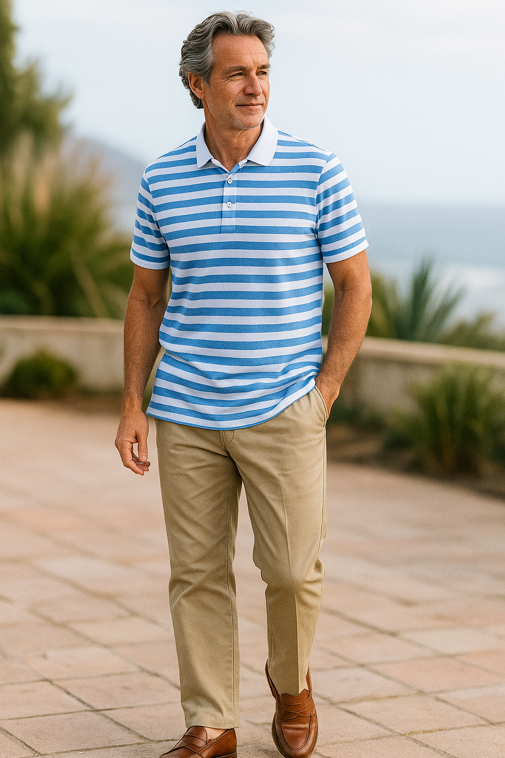 Colton Striped Polo Shirt