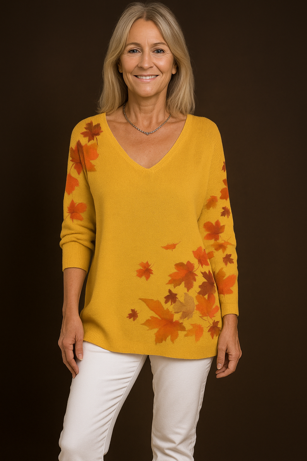 Diane – Colorful V-Neck Top