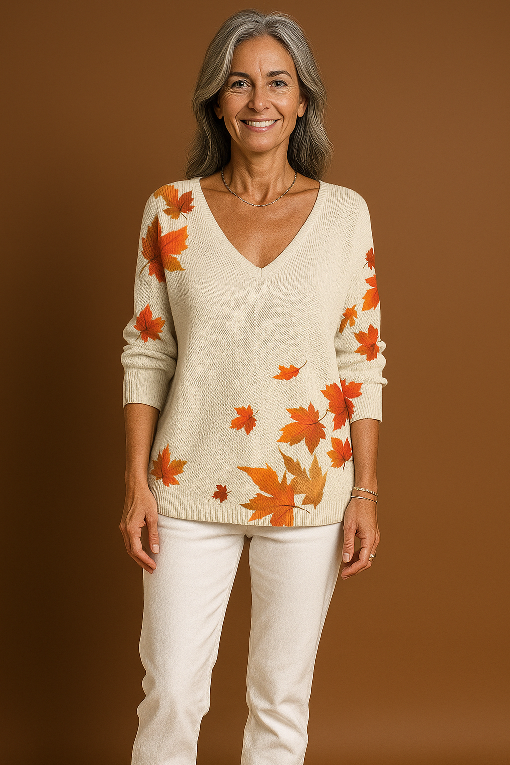 May – Colorful V-Neck Top