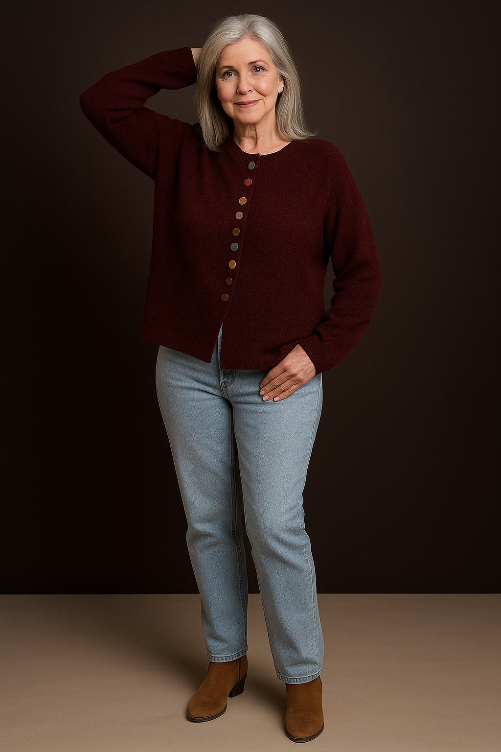 THE NOELLE | BUTTON-ACCENT CARDIGAN