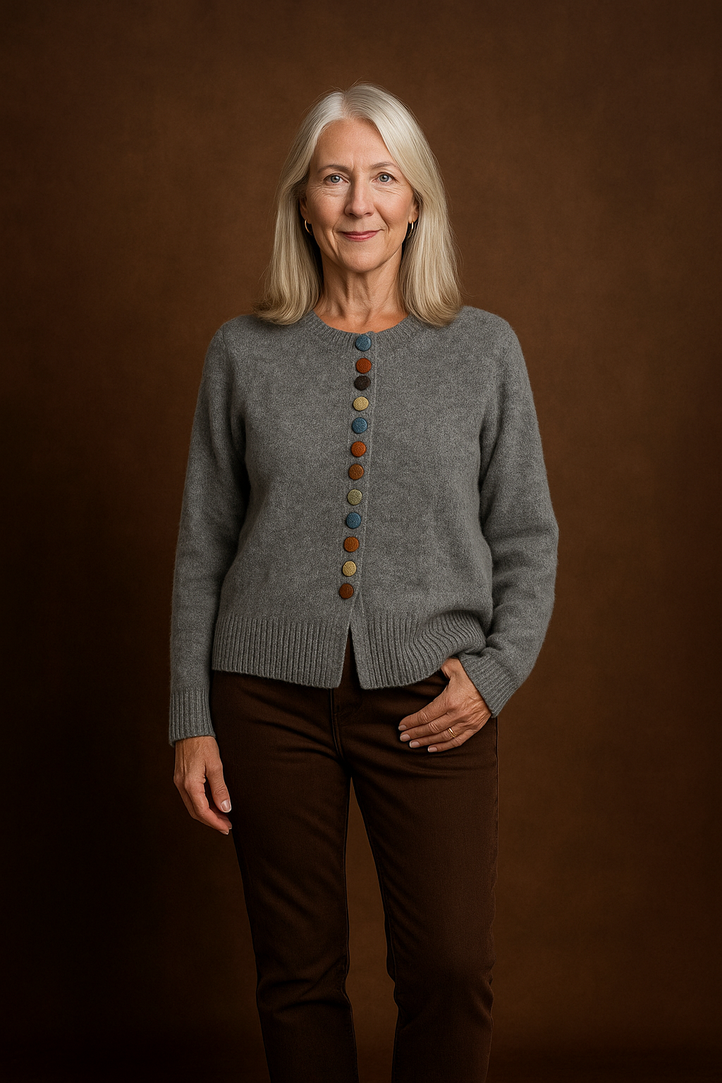 THE NOELLE | BUTTON-ACCENT CARDIGAN