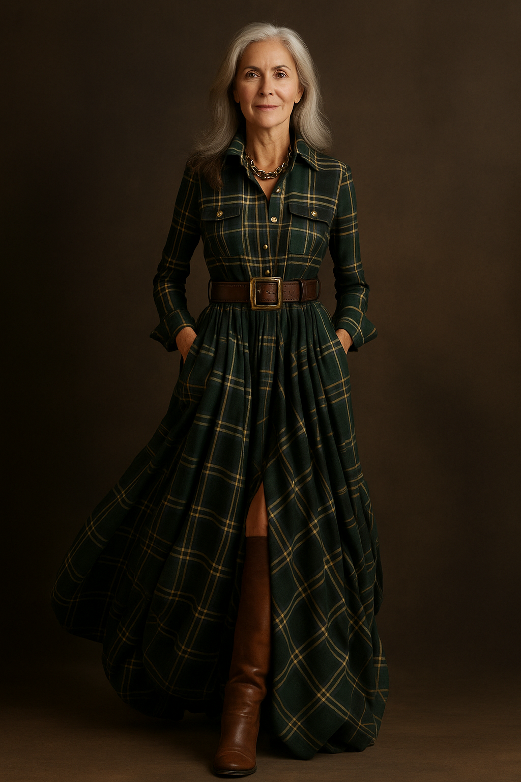 Evelyn | Classic Elegant Shirt Dress