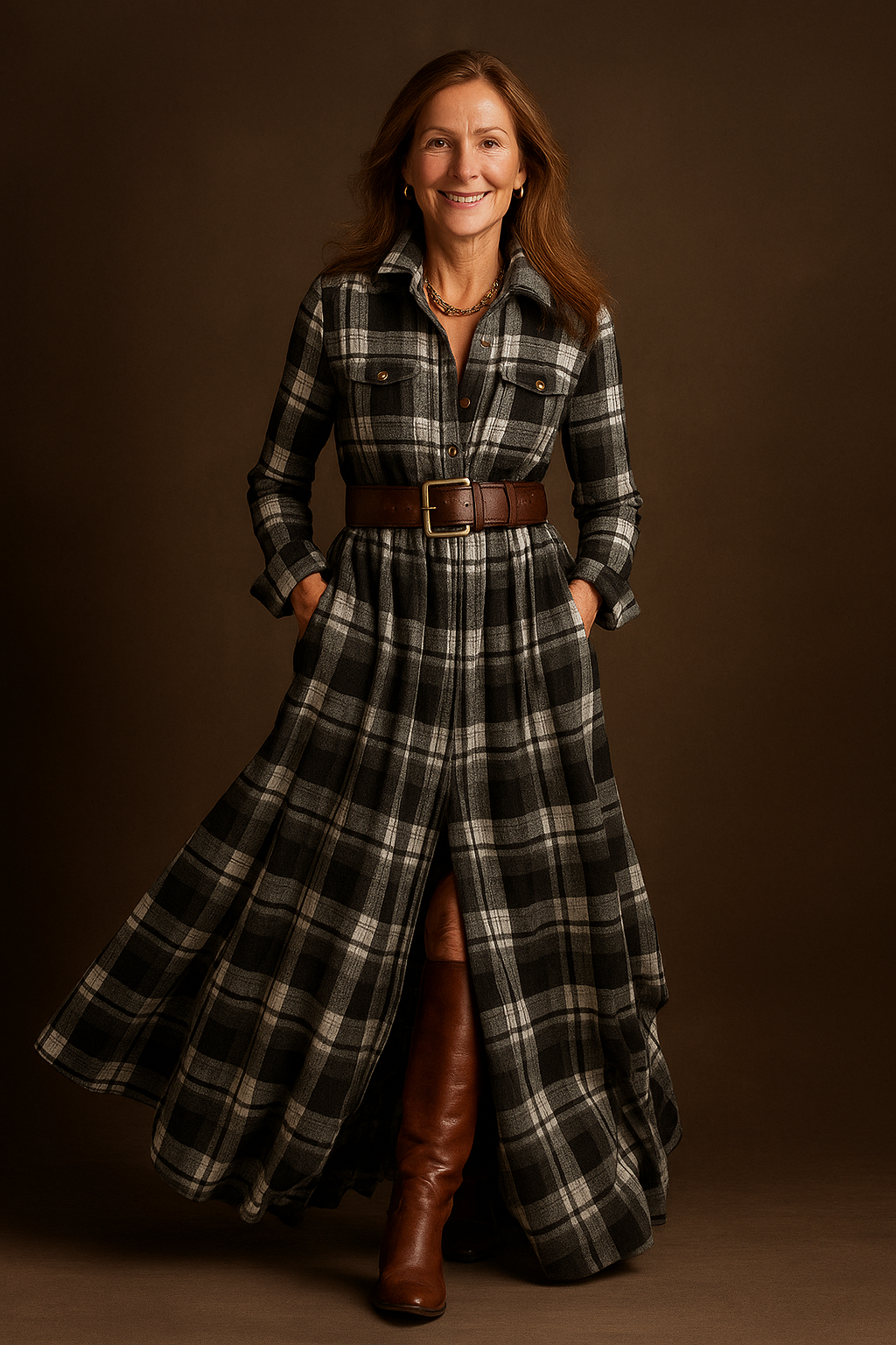 Evelyn | Classic Elegant Shirt Dress