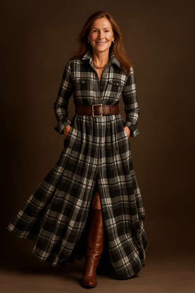 Evelyn | Classic Elegant Shirt Dress