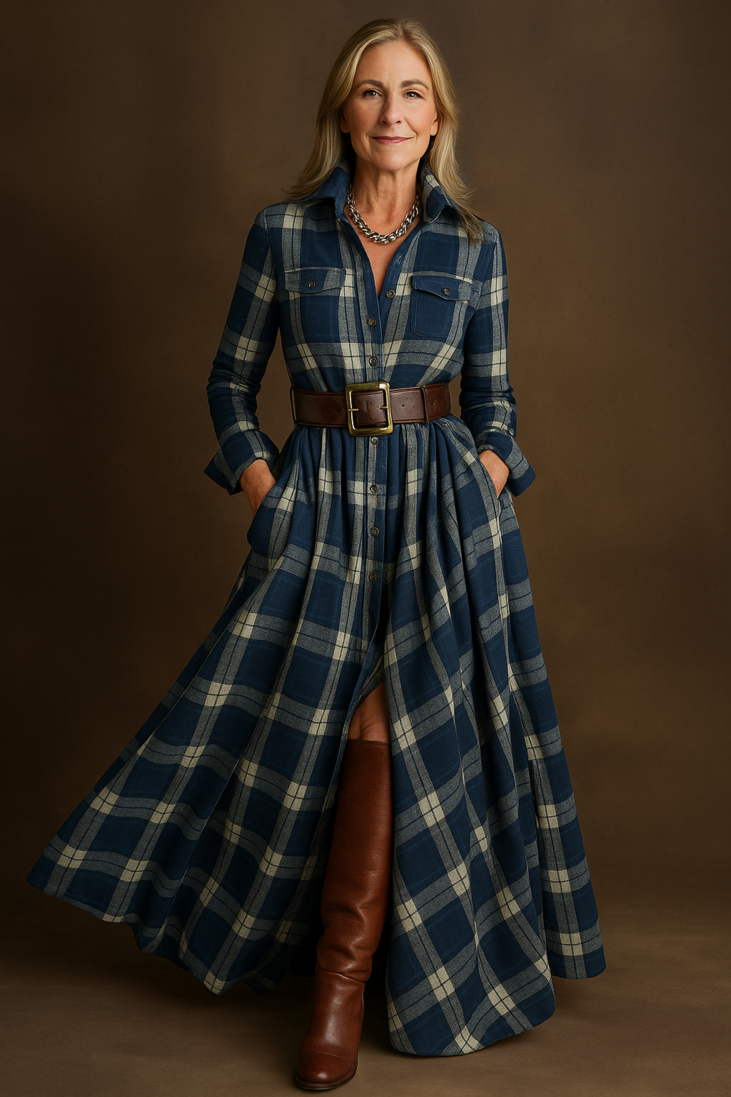 Evelyn | Classic Elegant Shirt Dress