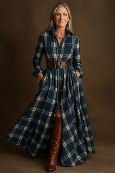 Evelyn | Classic Elegant Shirt Dress