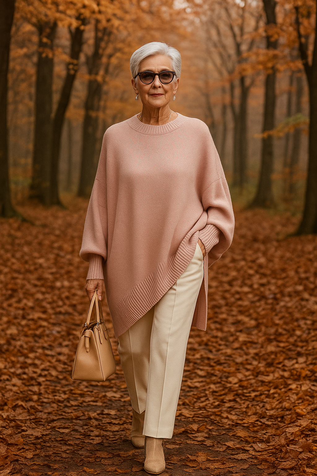 Camille | Oversized Knit Poncho Sweater