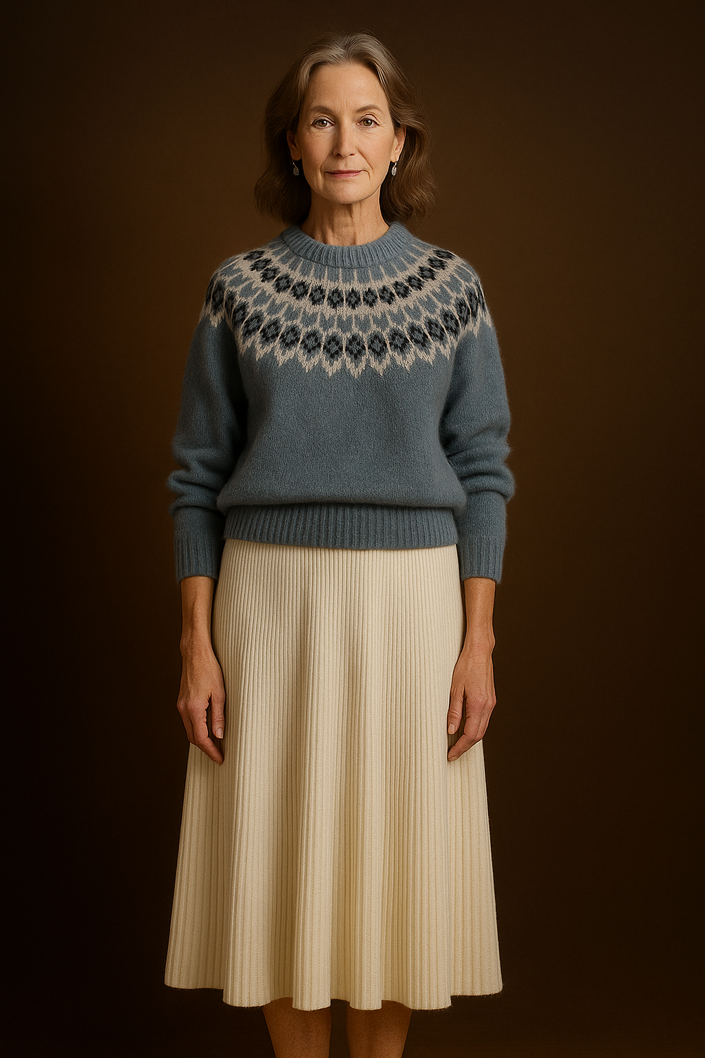 THE CORALIE JACQUARD | RETRO SWEATER