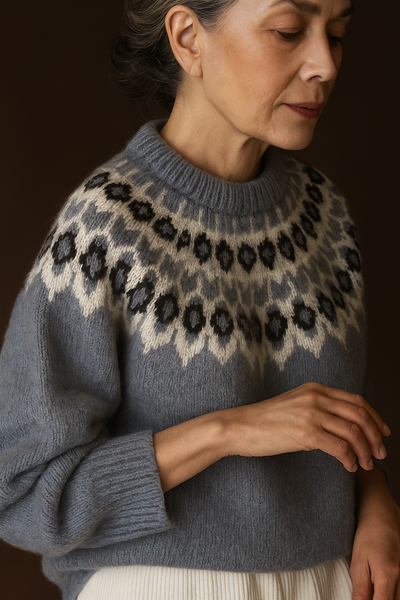 THE CORALIE JACQUARD | RETRO SWEATER