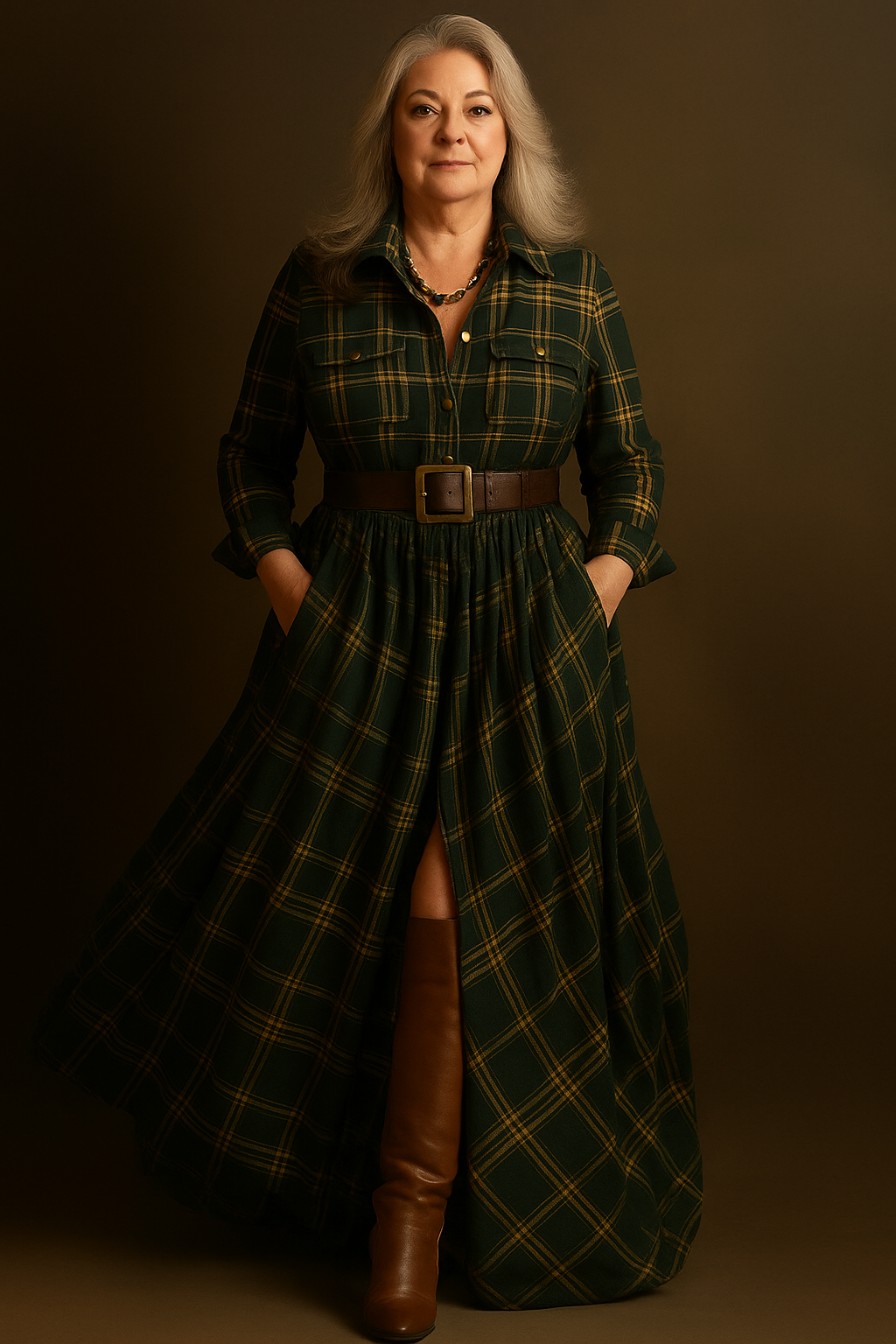 Evelyn | Classic Elegant Shirt Dress