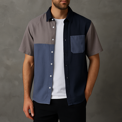 Bauhaus Slate & Stitch Shirt