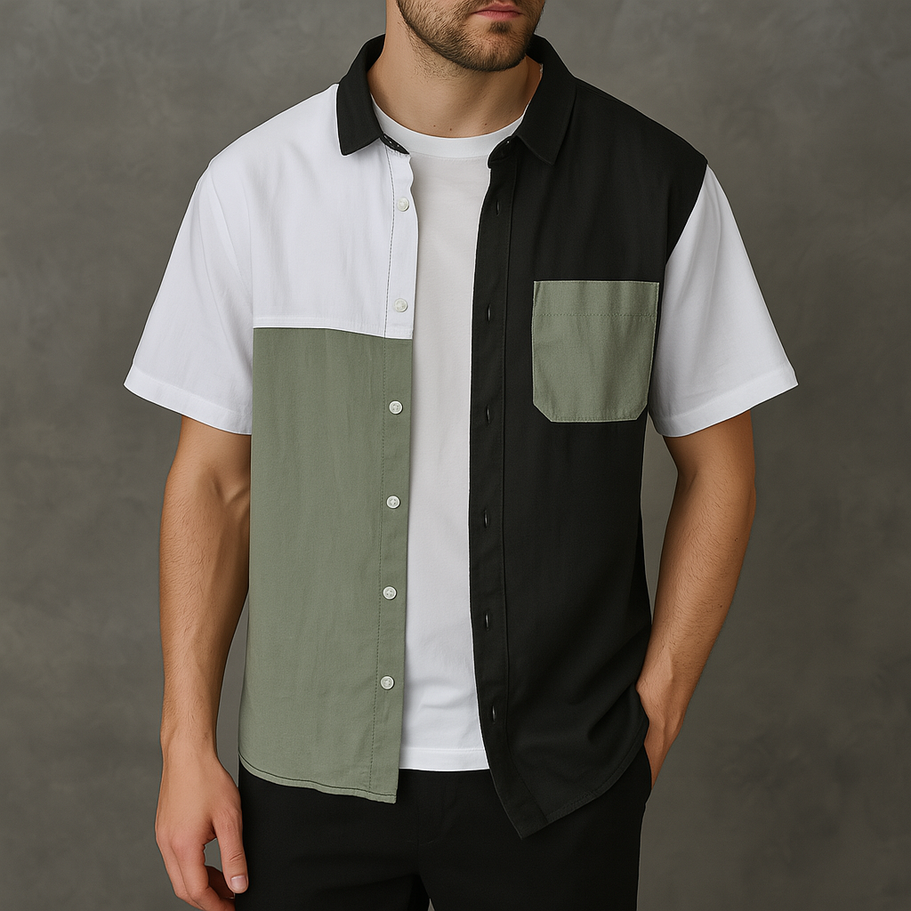 Bauhaus Slate & Stitch Shirt