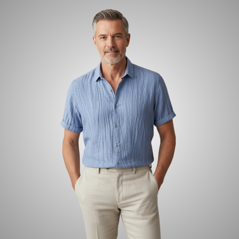 Einar | Short-Sleeve Linen Shirt