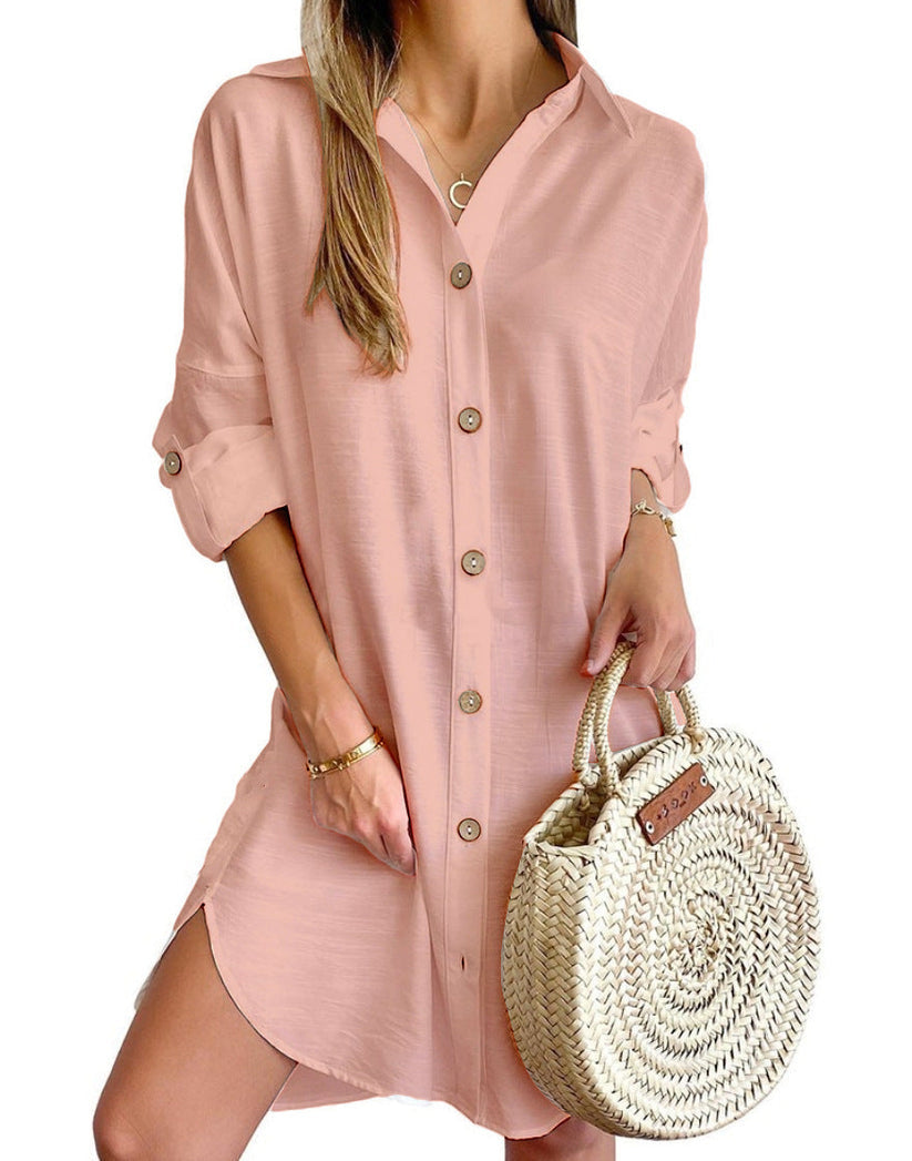 Claribel - Button-Up Shirt Dress