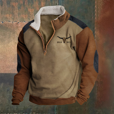 Comfortable western half-zip