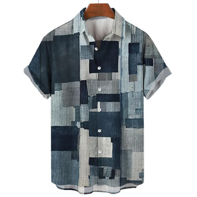 Fredrik | Geometric Patchwork Shirt