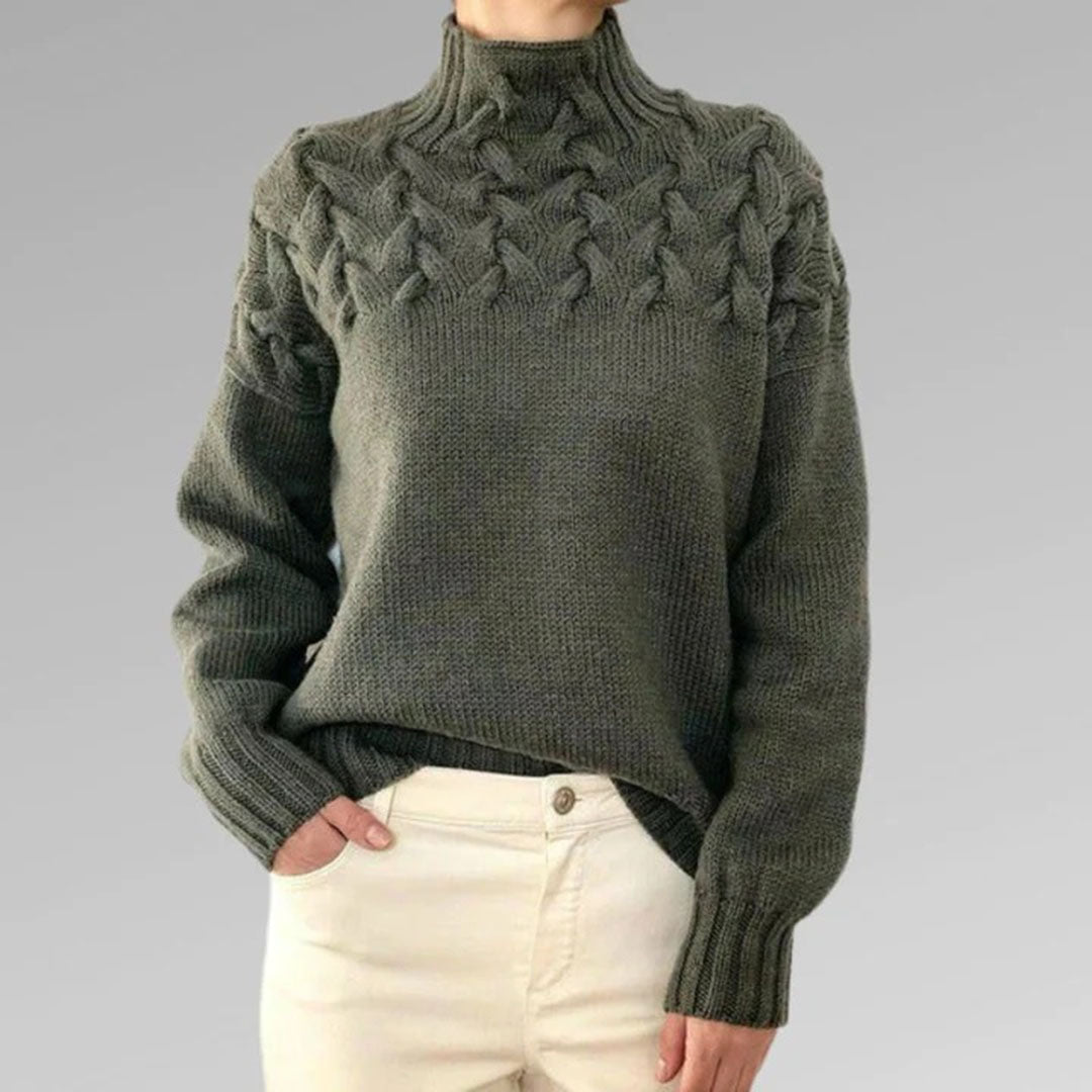 The Betty Sweater™ — Blush Cable Knit