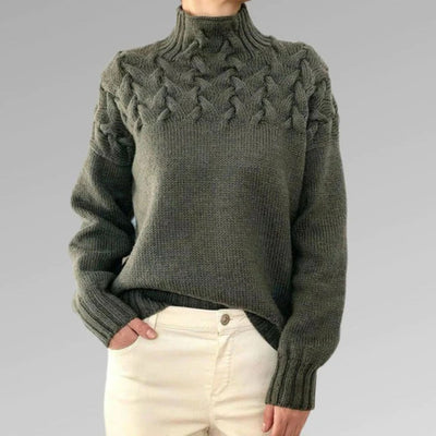 The Betty Sweater™ — Blush Cable Knit