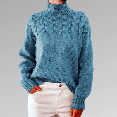 The Betty Sweater™ — Blush Cable Knit