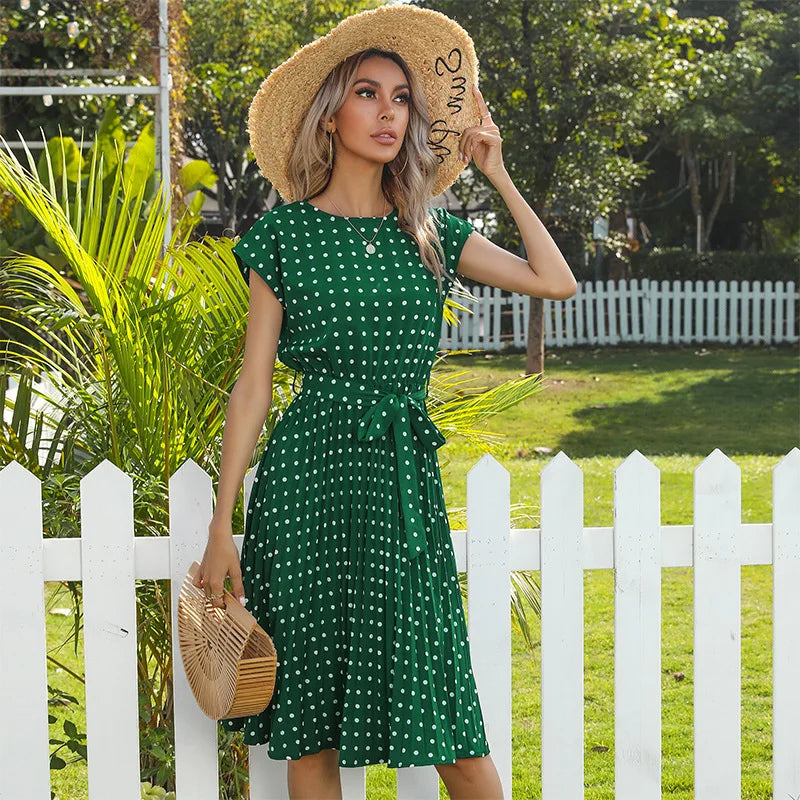 Beth - Polka Bloom Dress