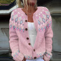 Hazel | Pink Comfort Wool Cardigan