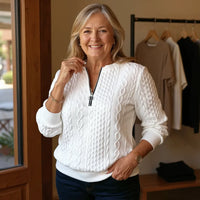 The Diane Sweater™  — The Zip Up