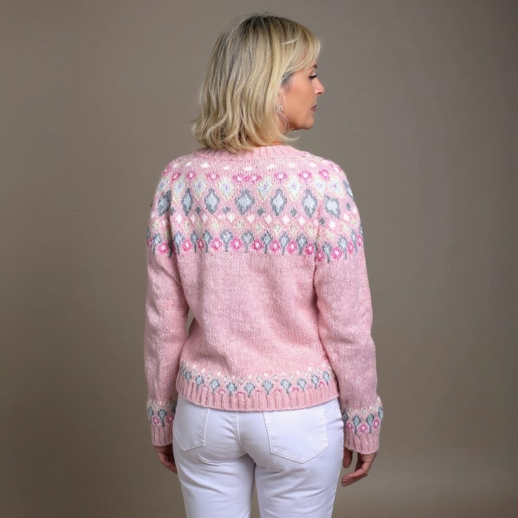 Hazel | Pink Comfort Wool Cardigan