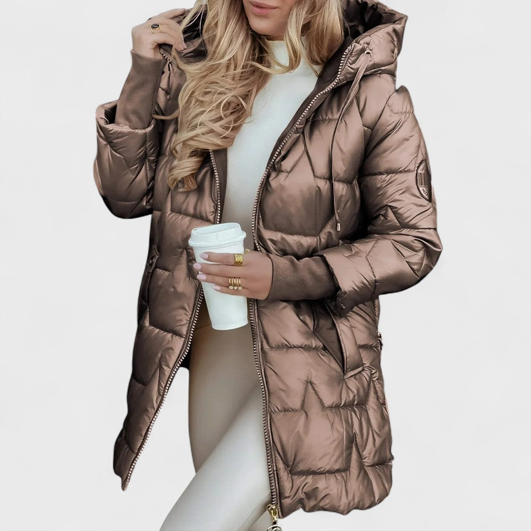 Nila – Elegant Hooded Winter Coat