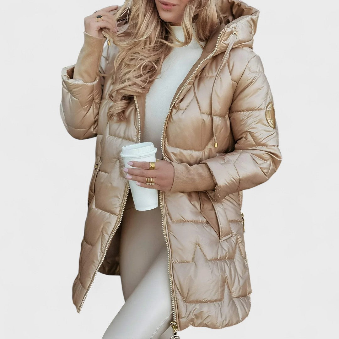 Nila – Elegant Hooded Winter Coat