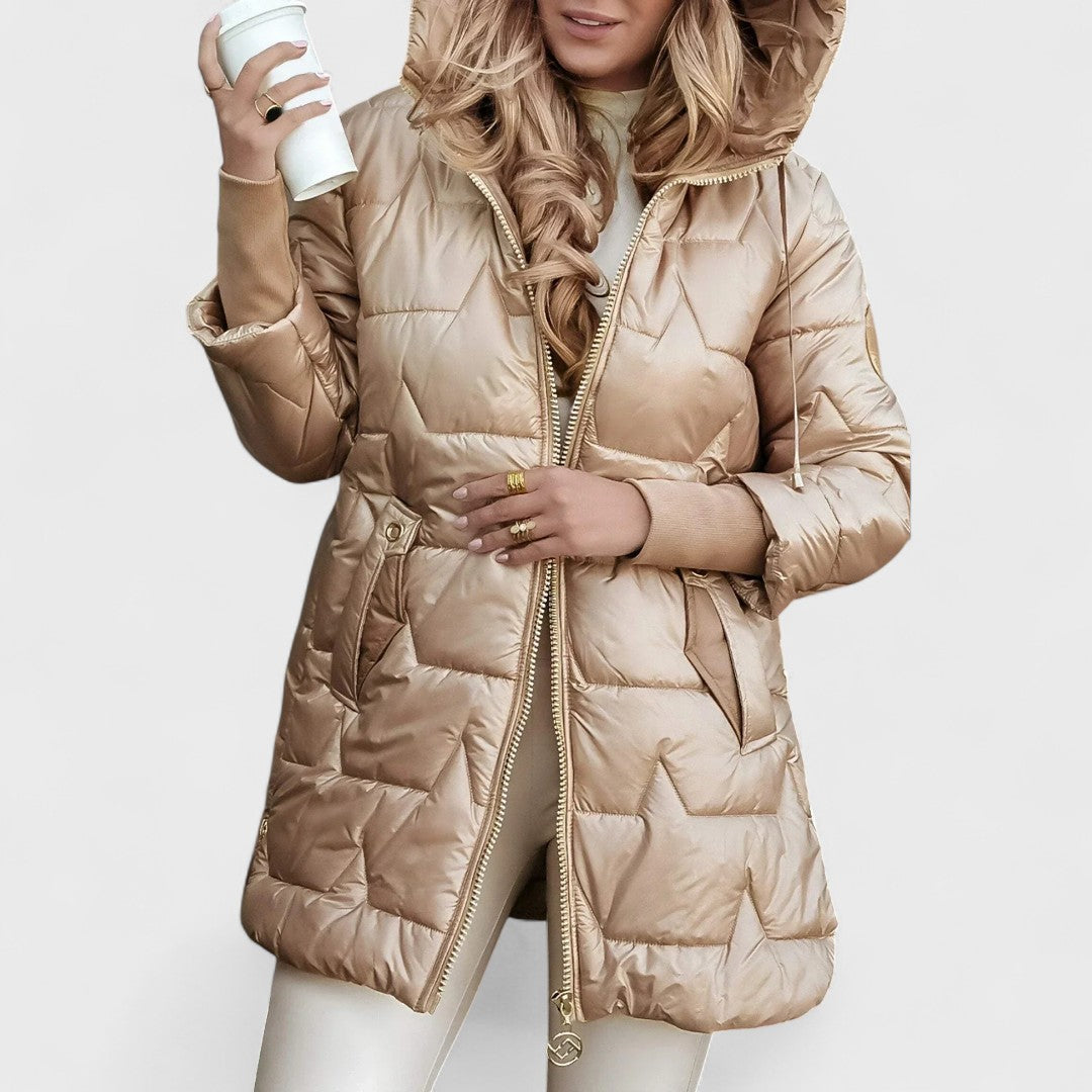 Nila – Elegant Hooded Winter Coat