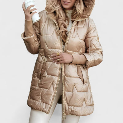 Nila – Elegant Hooded Winter Coat