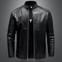 Elegant Men's Biker Leather Jacket